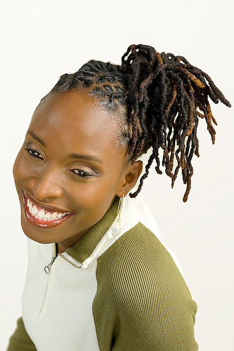 Short Dreads In A Ponytail - 50 Hot Dreadlock Hairstyles for Modern Women