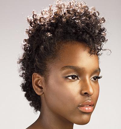 black hairstyles mohawk. Straw set in a mohawk style