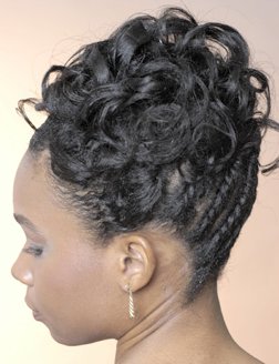 Flat twist curly updo - thirstyroots.com: Black Hairstyles