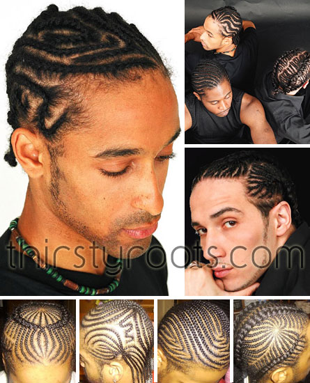braiding hairstyle. men raids hairstyles but