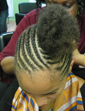Although a wide variety of cornrow updo hairstyles are common today, 