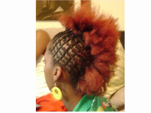 braided mohawk hairstyle. Cornrow hairstyles