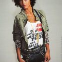 Jessi M'Bengue black natural hair model magazine spread 3