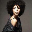 Jessi M'Bengue black natural hair model curly afro