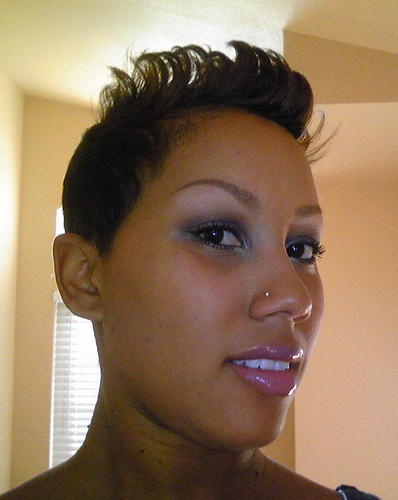 pictures of black women hairstyles. flipped hair short lack women