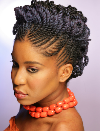 ... twist updo natural hair side - thirstyroots.com: Black Hairstyles