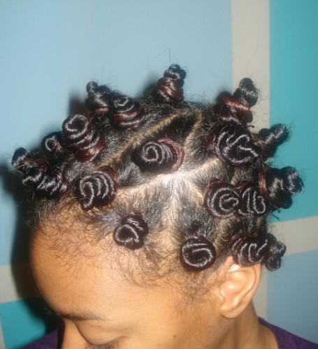 bantu knots on short relaxed hair | thirstyroots.com: Black Hairstyles and 