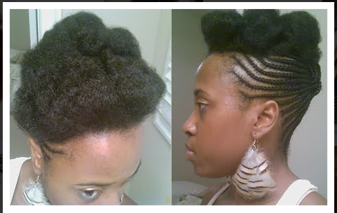 natural black hairstyles braids. raided updo natural hair