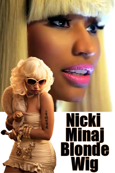 nicki minaj real hair length. The classic Nicki Minaj blonde