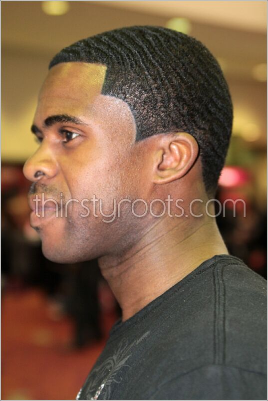 Black Men Waves Hairstyle