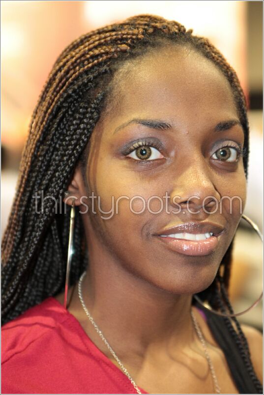 Individual Braids Updo Hairstyles For Black Women
