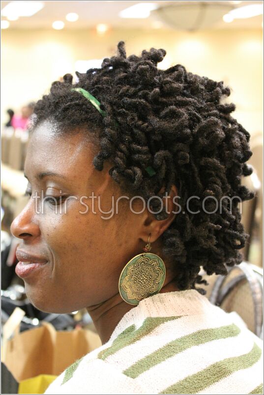 If you want more fullness with you dreadlocks try this short curly dreads 