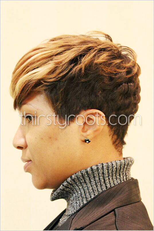 short haircut with highlights hairstyle