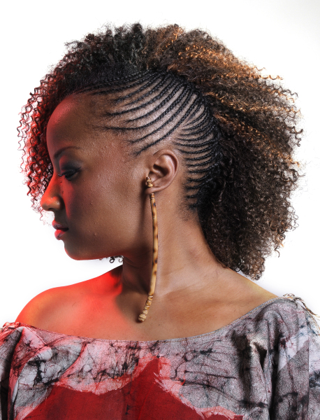 ... side cornrows braided hairstyle - thirstyroots.com: Black Hairstyles