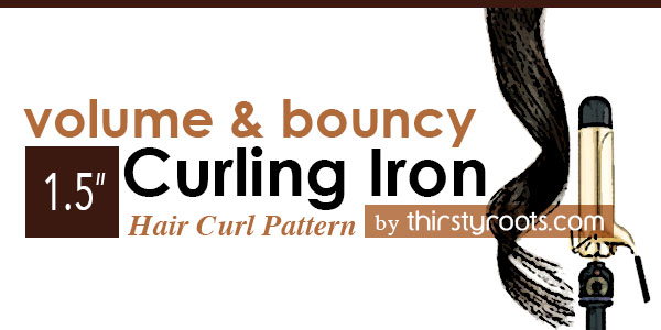 1 1/2 inch Curling Iron Curl Sizes
