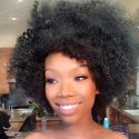 Brandy shows off her fro, “Heat Free” hair Brandy shows off her fro, “Heat Free” hair
