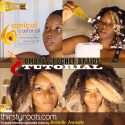 Ombre Crochet Braids with Apricot Castor Oil Ombre Crochet Braids with Apricot Castor Oil