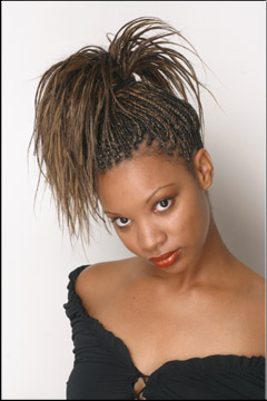 Micro Braids wet and wavy brown hair - thirstyroots.com: Black