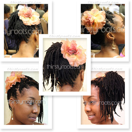 Short deals hair flowers