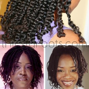 natural two strand twists for black hair