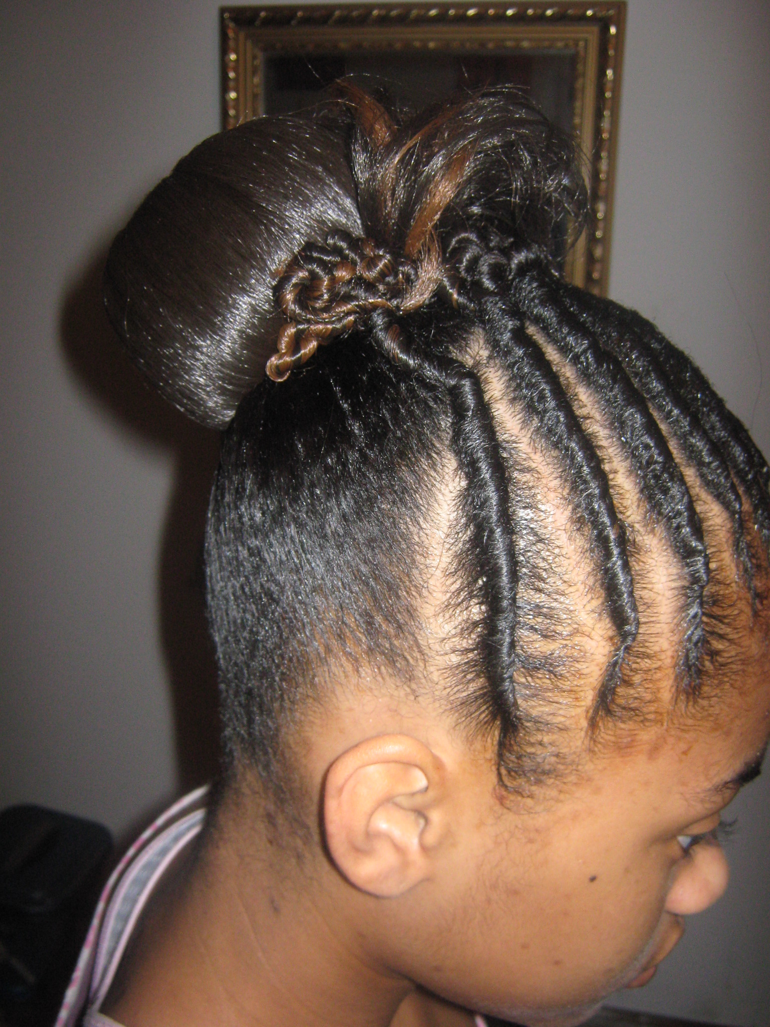 26 Flat twist braids for black hair for Ladies