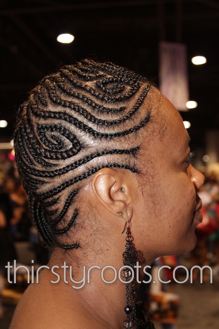 Picture of Braided Designs on Black Woman
