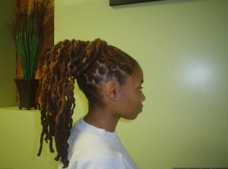 wrap ponytail black dreadlocks hairstyle - thirstyroots.com: Black
