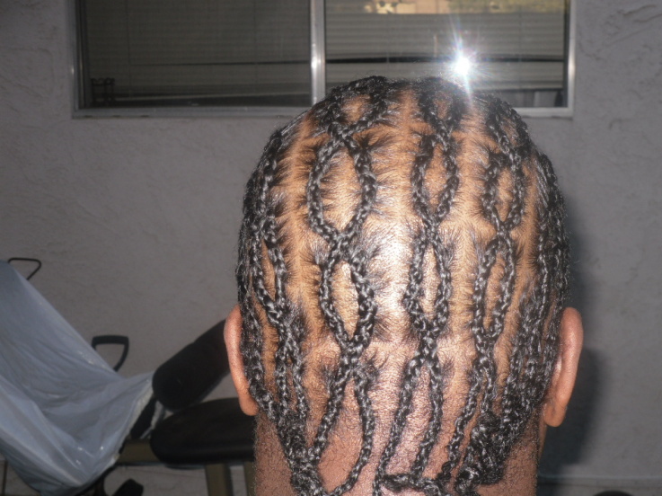 Criss cross cornrows for men - thirstyroots.com: Black 