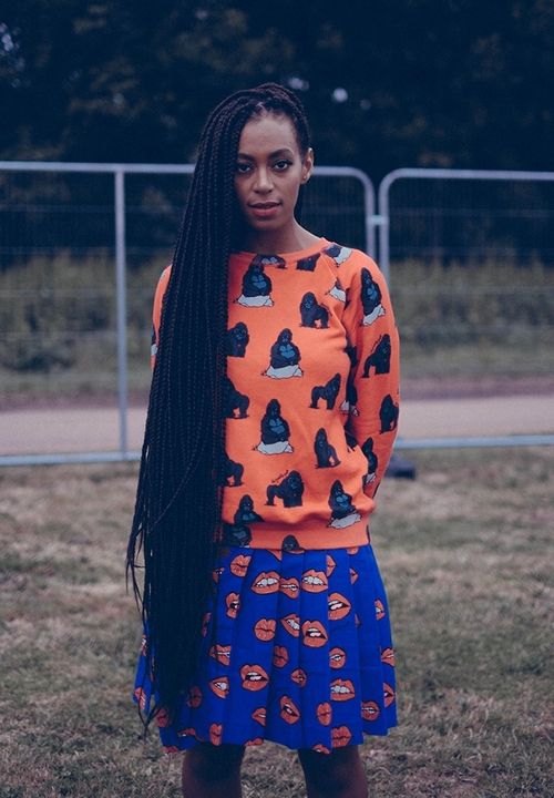 Solange Knowles Braids From Bun To Butt Length To Beads