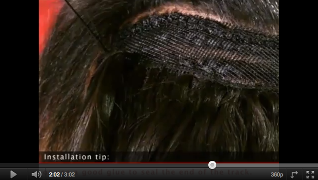 how to sew in weave