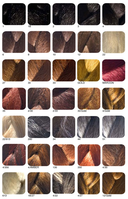 30 Hair Color Chart