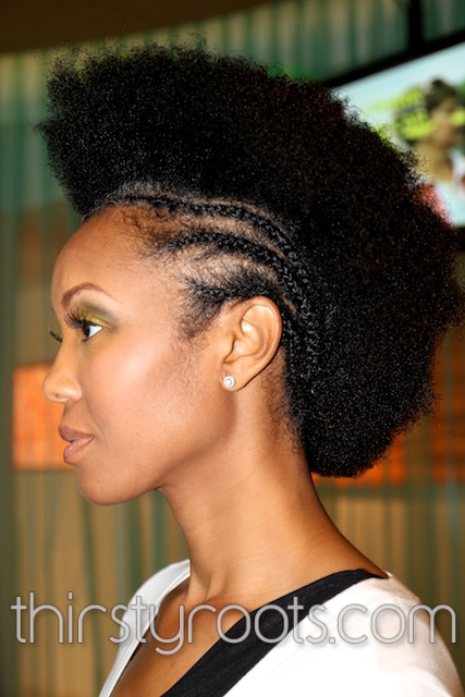 Afro Braided Mohawk Hairstyle