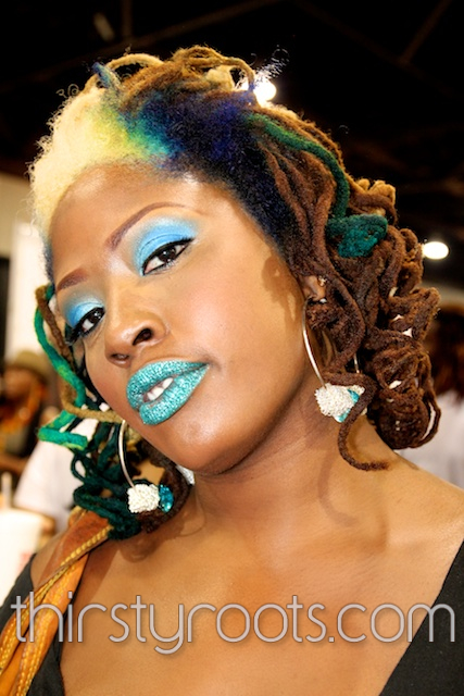Black Woman Colored Dreadlocks