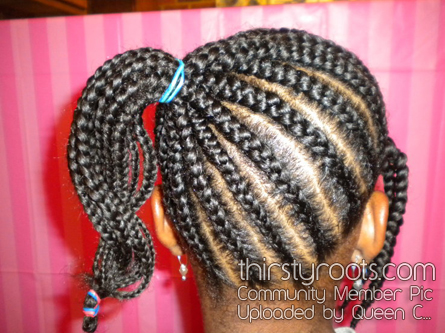 African American Braided Hairstyle Girls