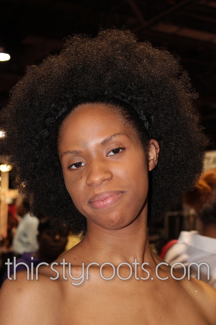 Natural Hair Black Woman with Afro