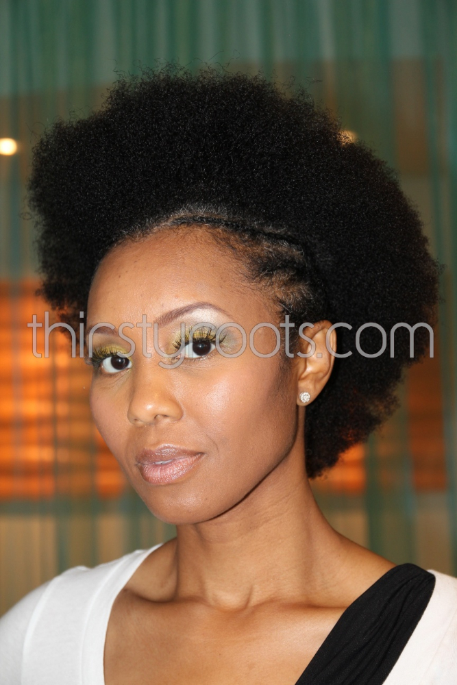 Braided Natural Afro Hairstyle