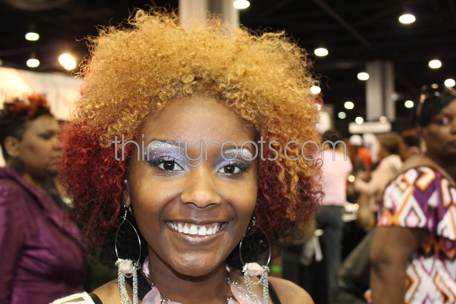 Curly Colored Natural Afro
