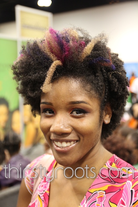Twist Natural Afro with Color