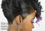 razor cut hairstyle for black women