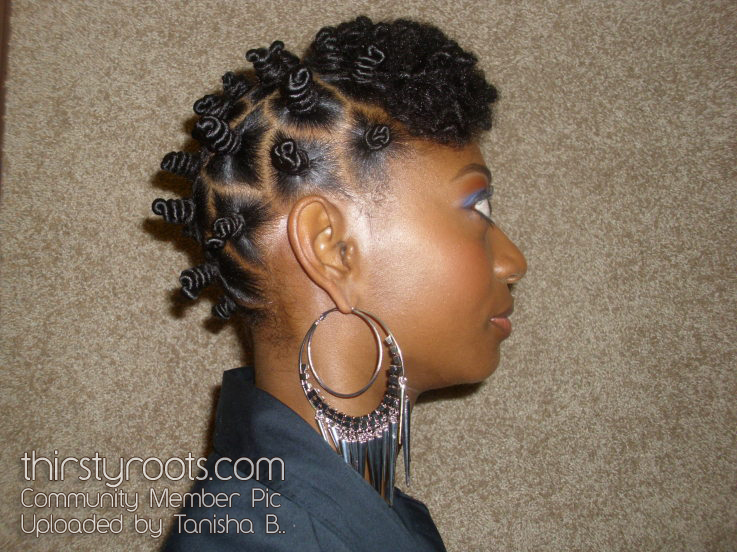 Bantu Knot Out Hairstyle