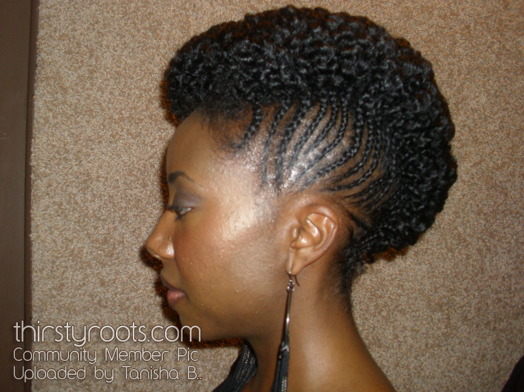 dry twist out mohawk