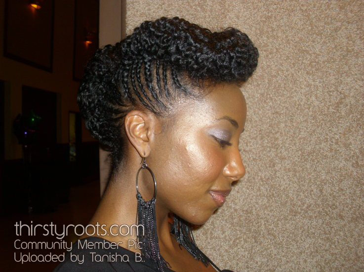 dry twist out hairstyle