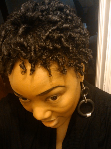 Straw set hairstyle - two year natural hair journey 