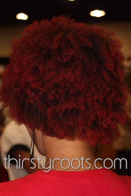 Auburn Red Natural Afro Hairstyle