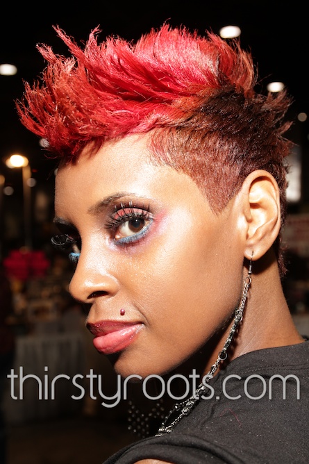 Short Relaxed Red Mohawk Hairstyle