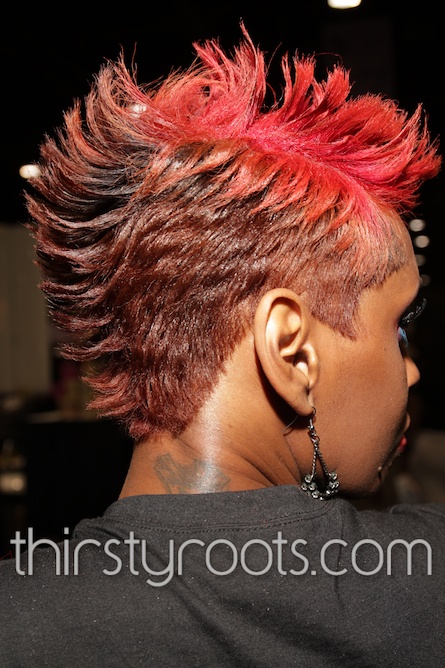 Short Relaxed Mohawk Feathered