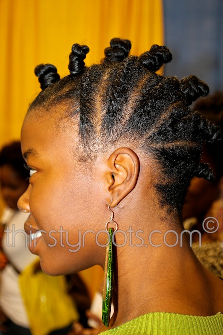 Stylish Bantu Knot Mohawk Hairstyles