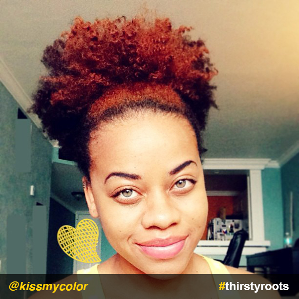 kissmycolor-curly-puff-updo