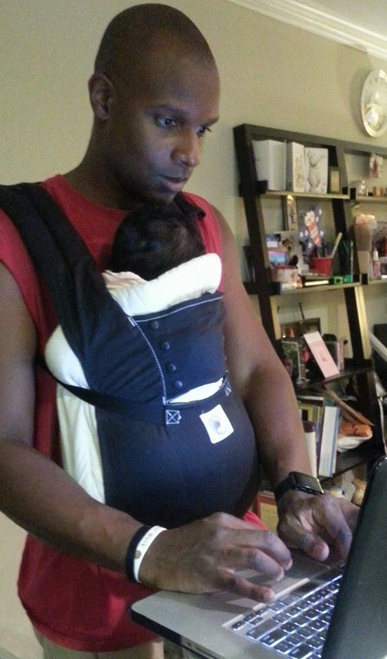 "After I put big sister to sleep for the night, I spend hours doing this." - Doyin