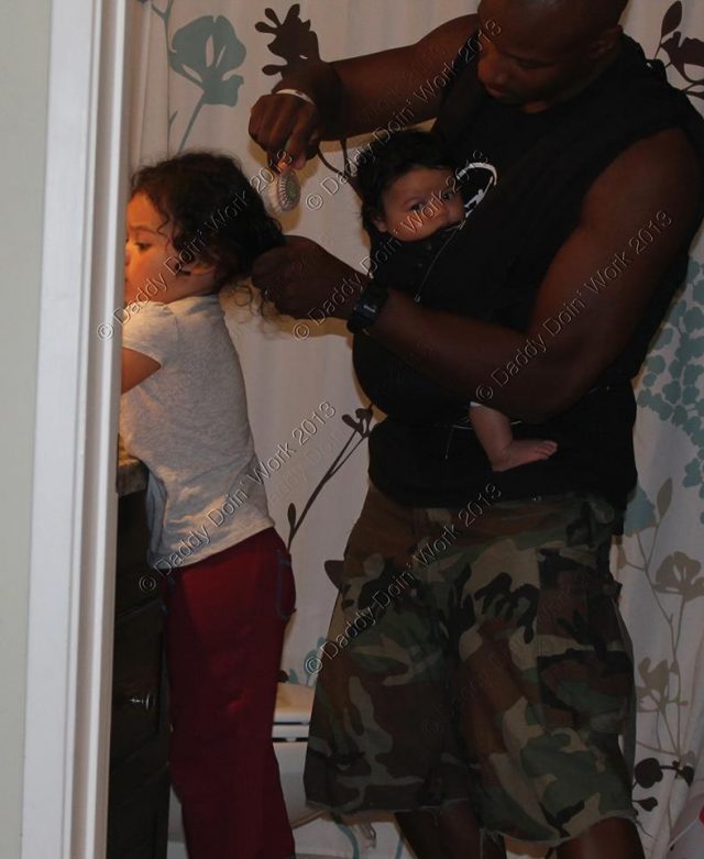 Daddy Doin Work On His Daughter S Hair